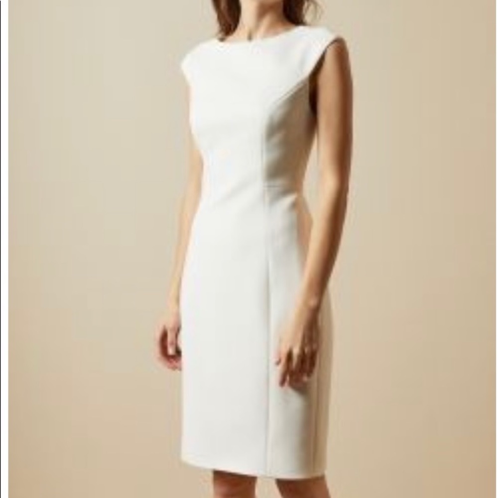 Ted baker
Pelagi boat neck midi dress in ivory (ted baker size 2/us size 6)